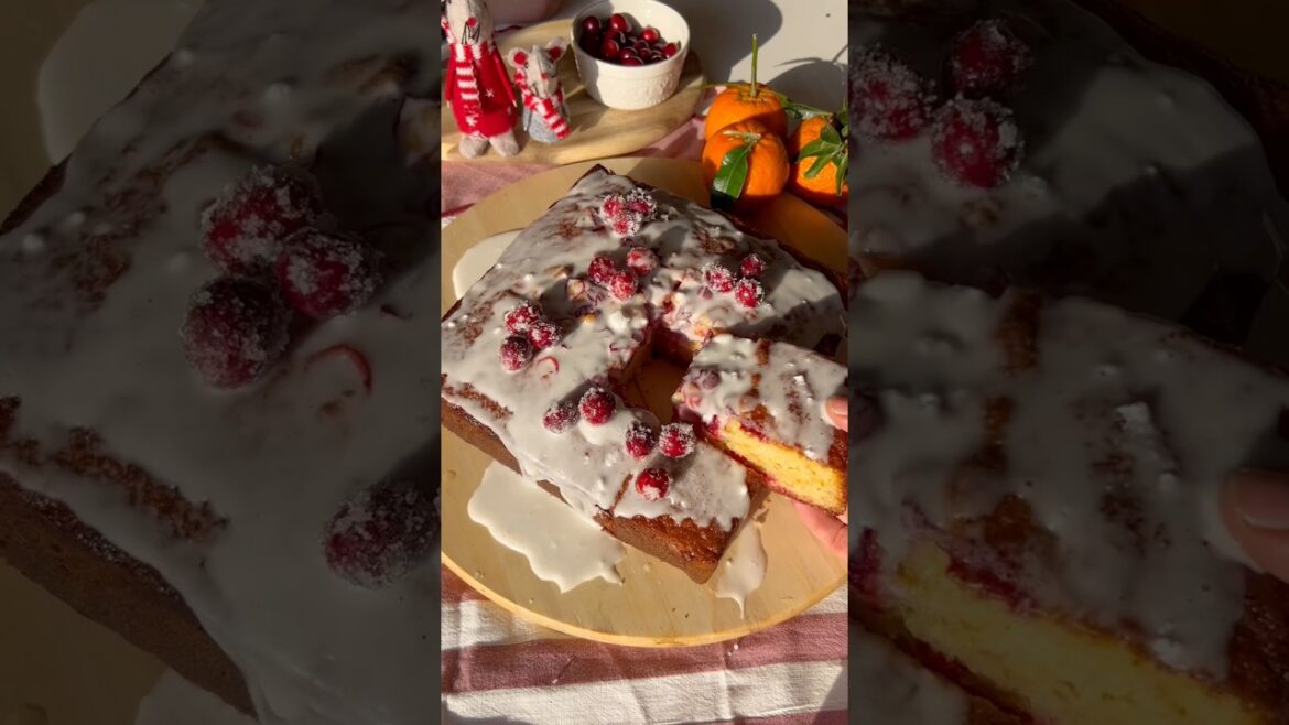 Recipe ⬇️ Cranberry Orange Bread #cranberries #homemade #cozygirl #recipe #orange #cozy #baking