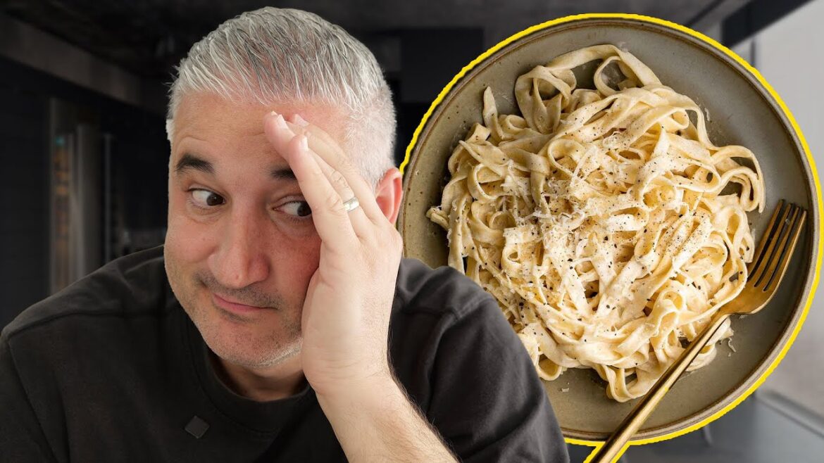Vincenzo's Plate Reacts to Jean Pierre's Fettuccine Alfredo! (Italian vs. French Chef)