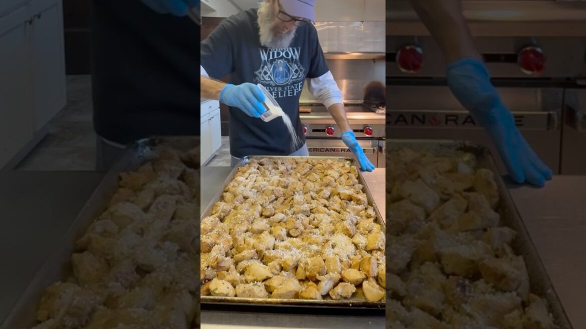 Garlic Parmesan Chicken with Cajun Spaghetti