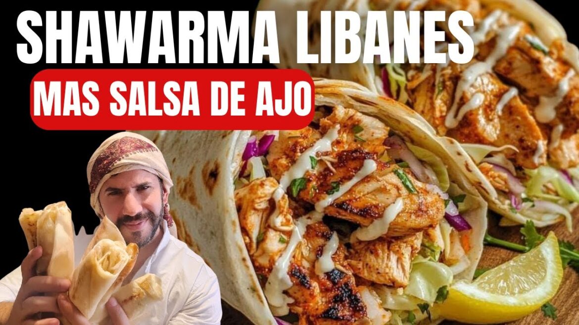 Como hacer SHAWARMA DE POLLO + SALSA DE AJO | simple y original Como hacer SHAWARMA DE POLLO + SALSA DE AJO | simple y original