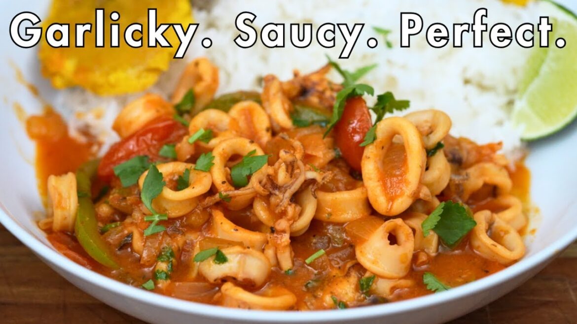 Dominican-Style Calamares Guisados (Garlicky Calamari Stew with Lemon & Cilantro)