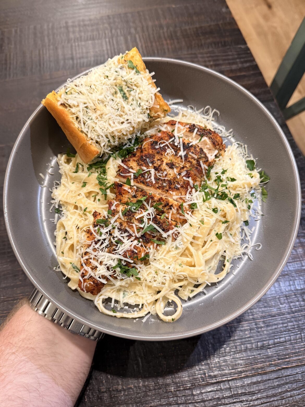 [homemade] Chicken Fettuccine Alfredo!
