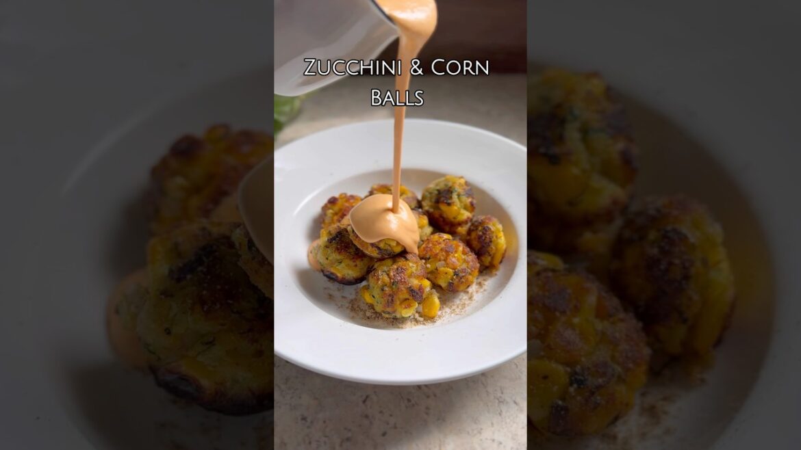 Healthy, veggie loaded Zucchini and Corn balls !!