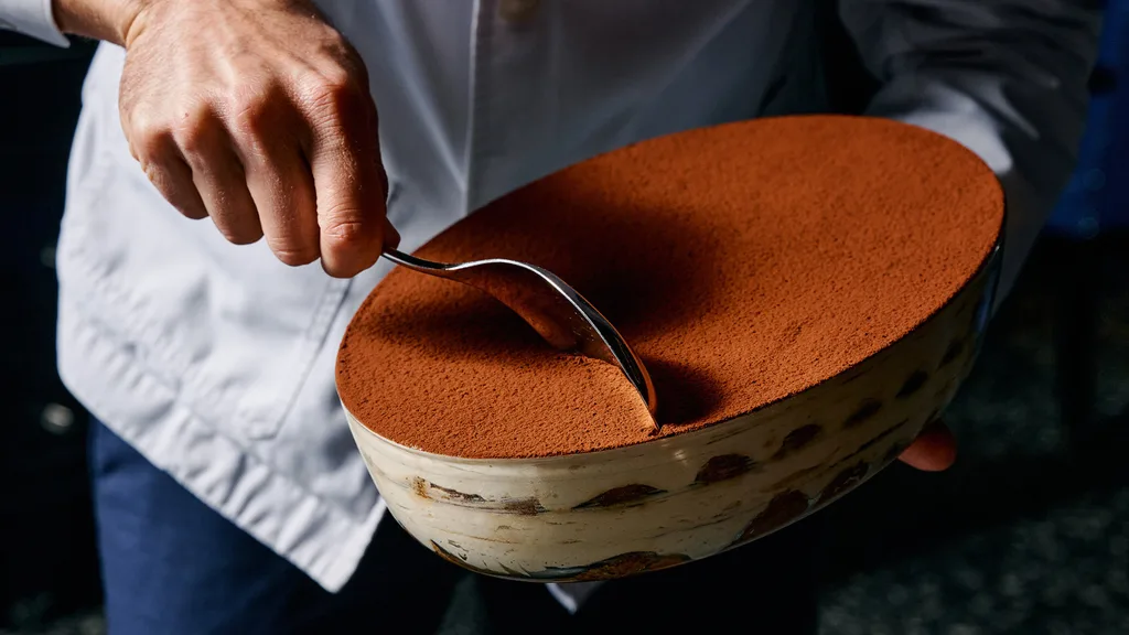 The tableside tiramisu Americano at Grill Americano Sydney