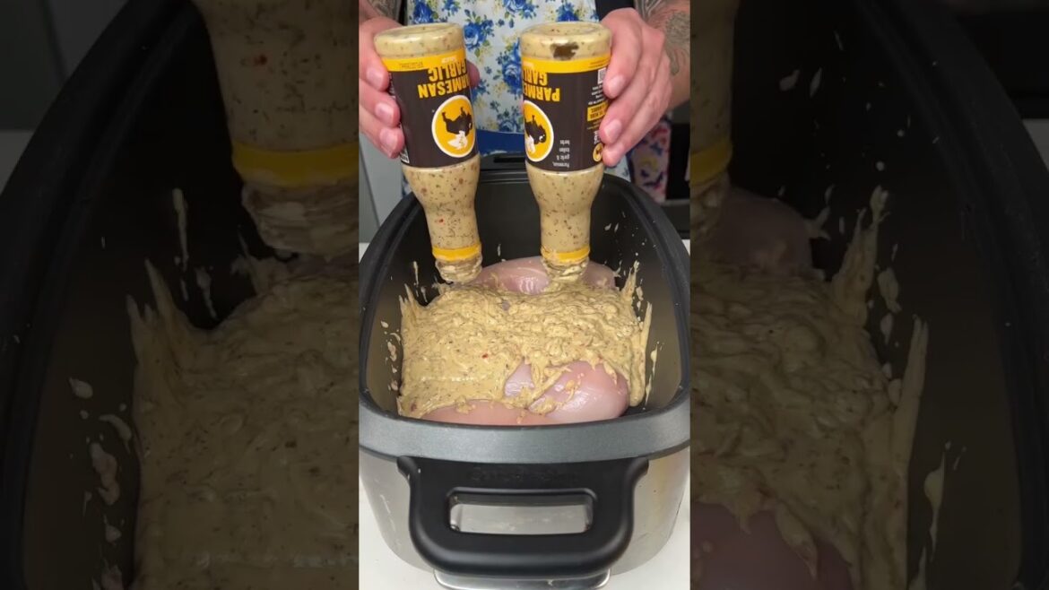 CrockPot Garlic Parmesan Chicken Pasta Dinner I Get a Ton of Requests For This So Here You Go CrockPot Garlic Parmesan Chicken Pasta Dinner I Get a Ton of Requests For This So Here You Go