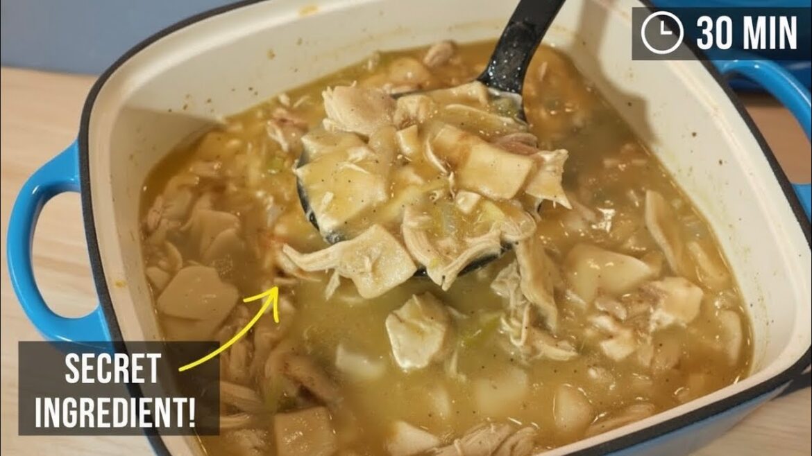 LAZY Chicken and Dumplings: I Use THIS Instead of Dough! (Easy Recipe)  #cooking
