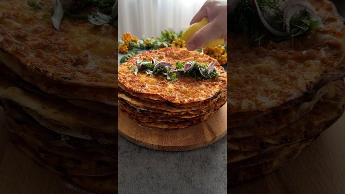 Evdə ən ləzzətlisindən lahmacun
