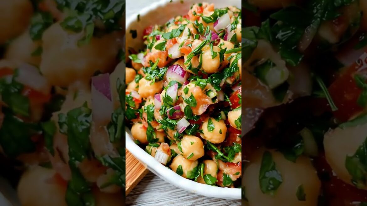 Outrageous Herbaceous Mediterranean Chickpea Salad (Easy & Healthy)