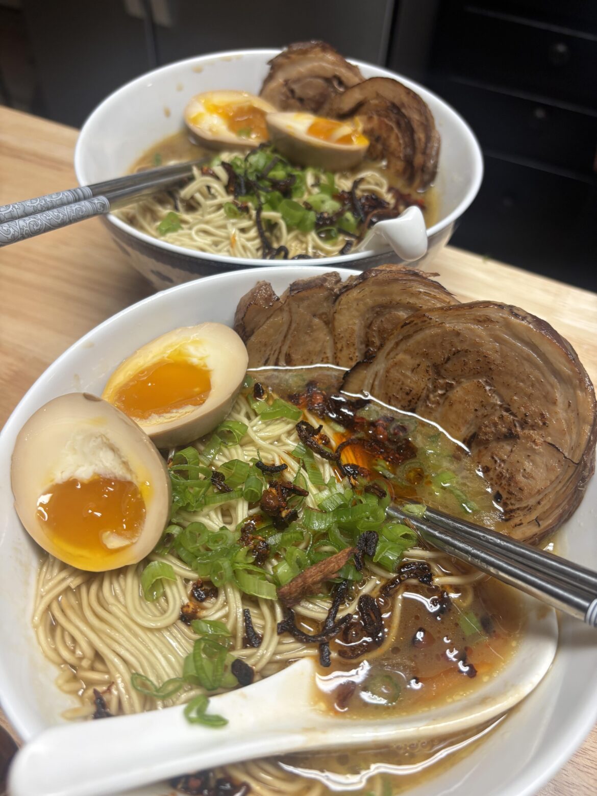 Followed Alvin Zhou’s 200-hour ramen video