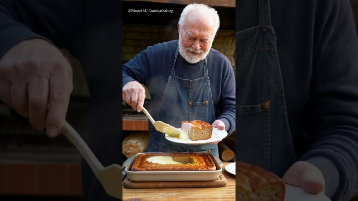 Grandpa Makes Malva Pudding with Warm Custard #grandpacooks