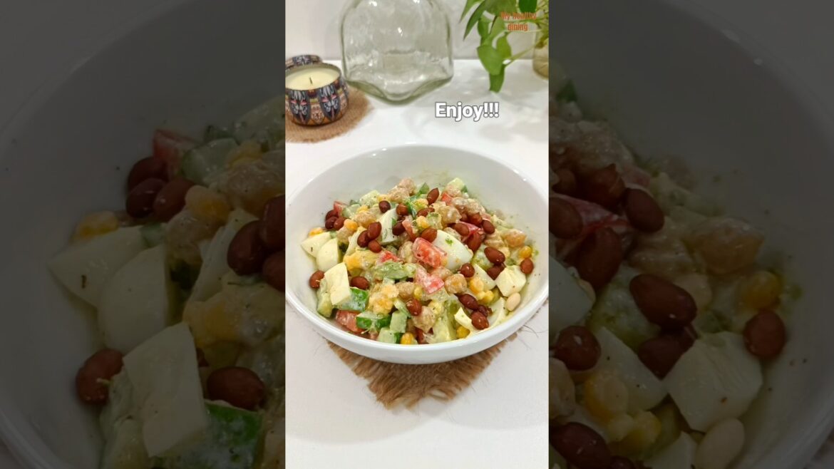High protein chickpea salad bowl #recipe