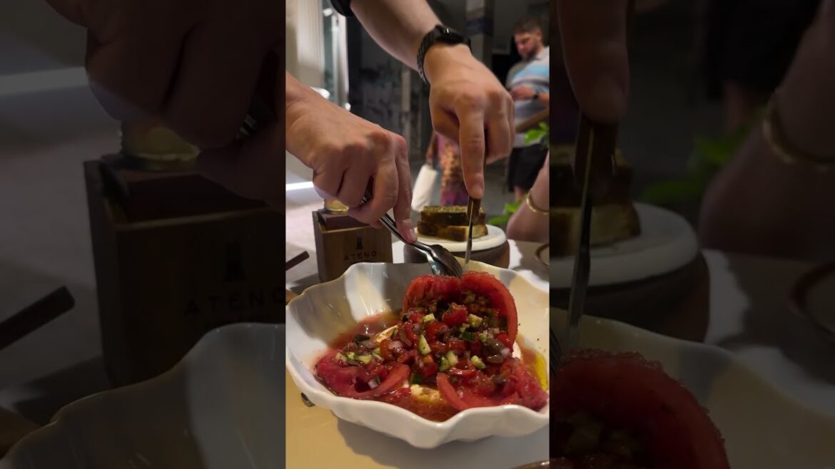 Greek Salad Inside A Tomato