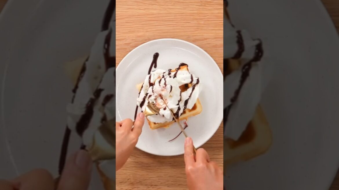 Parks and Recreation | Leslie Knope's Waffle Ice Cream Sundae #Recipe #food #fyp