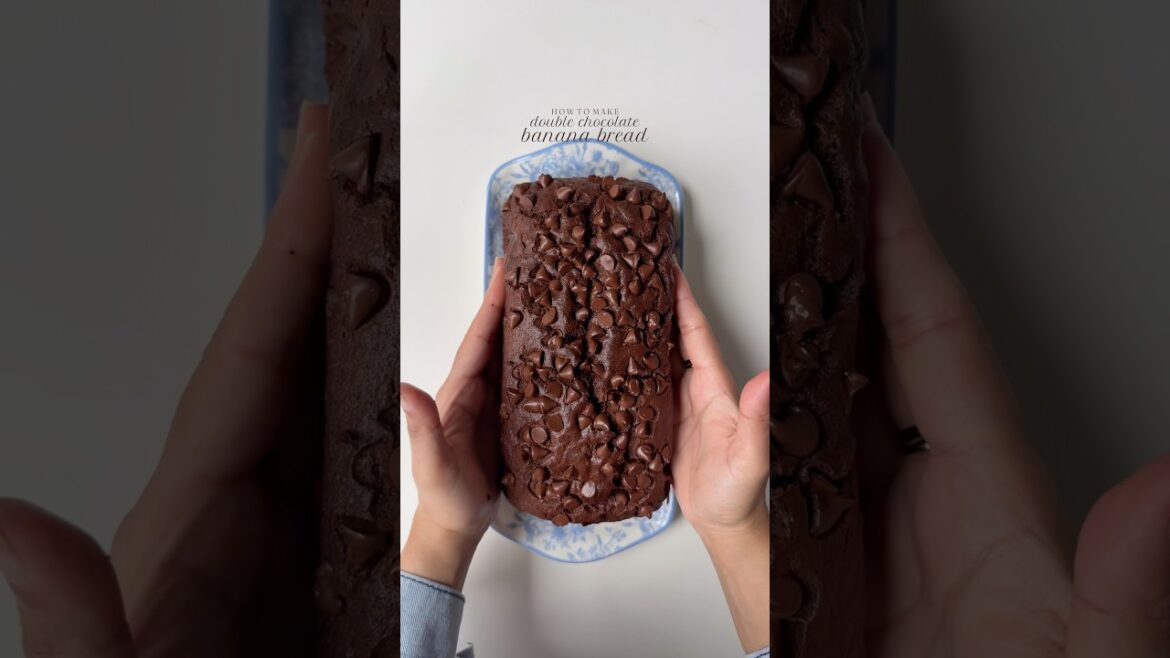 Double chocolate banana bread.