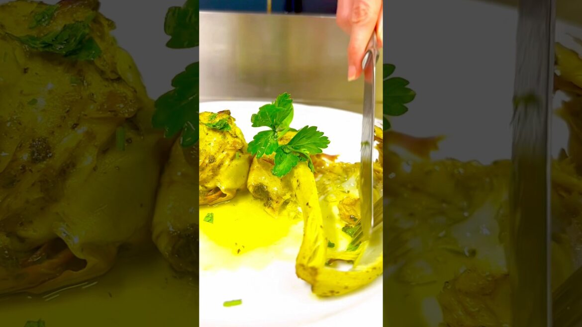 Roman-style artichokes #cookingwithmamun #food #cooking #shorts #trending