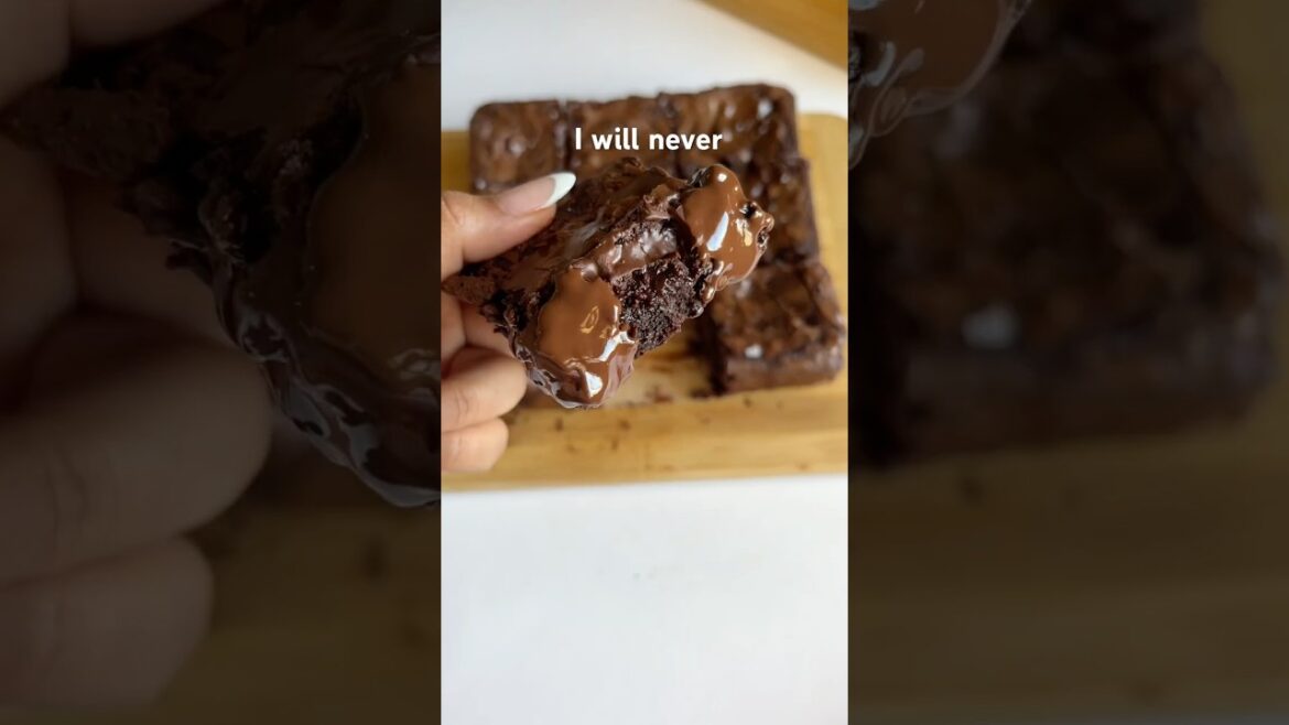 Fudgy brownie #shorts #chocolate