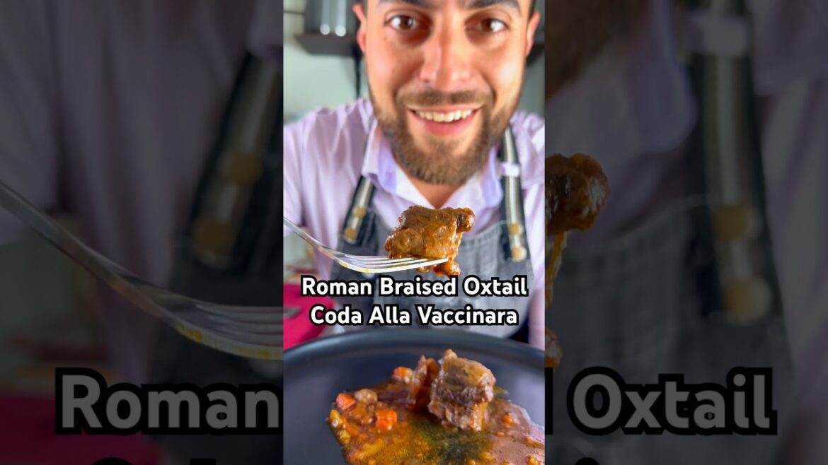 Coda alla vaccinara - Roman Braised Oxtail #oxtails #braisedbeef #italianfood