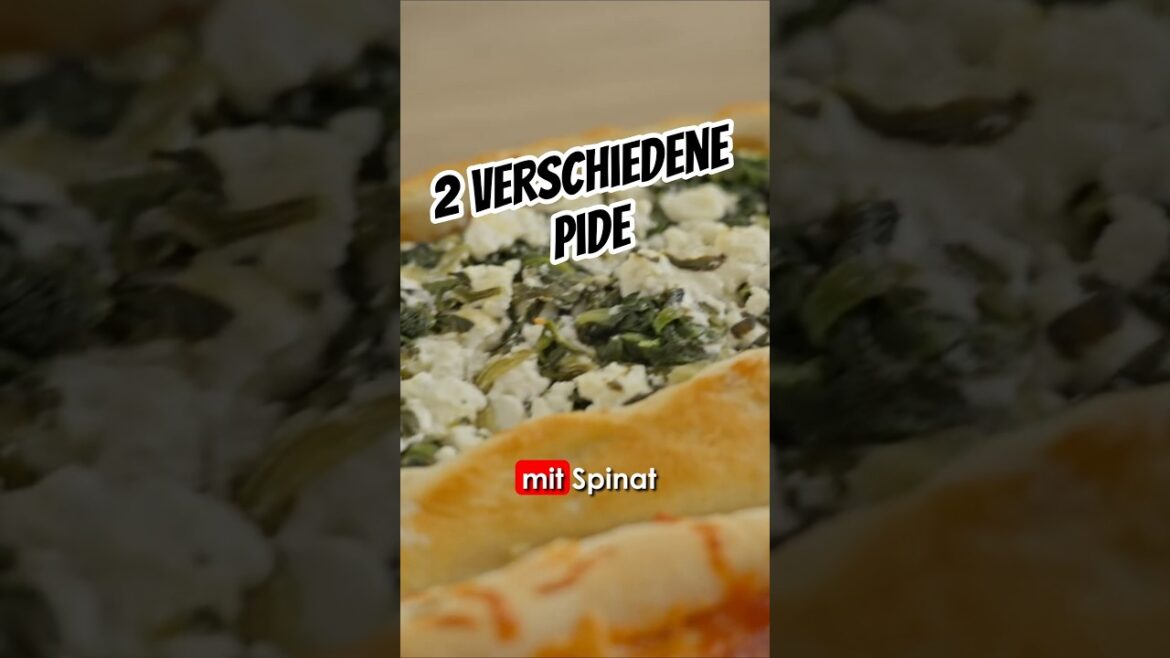 Pide Rezept: Türkische Fladen mit Feta-Spinat & Chorizo/Sucuk-Käse | Einfach selber machen! #pide