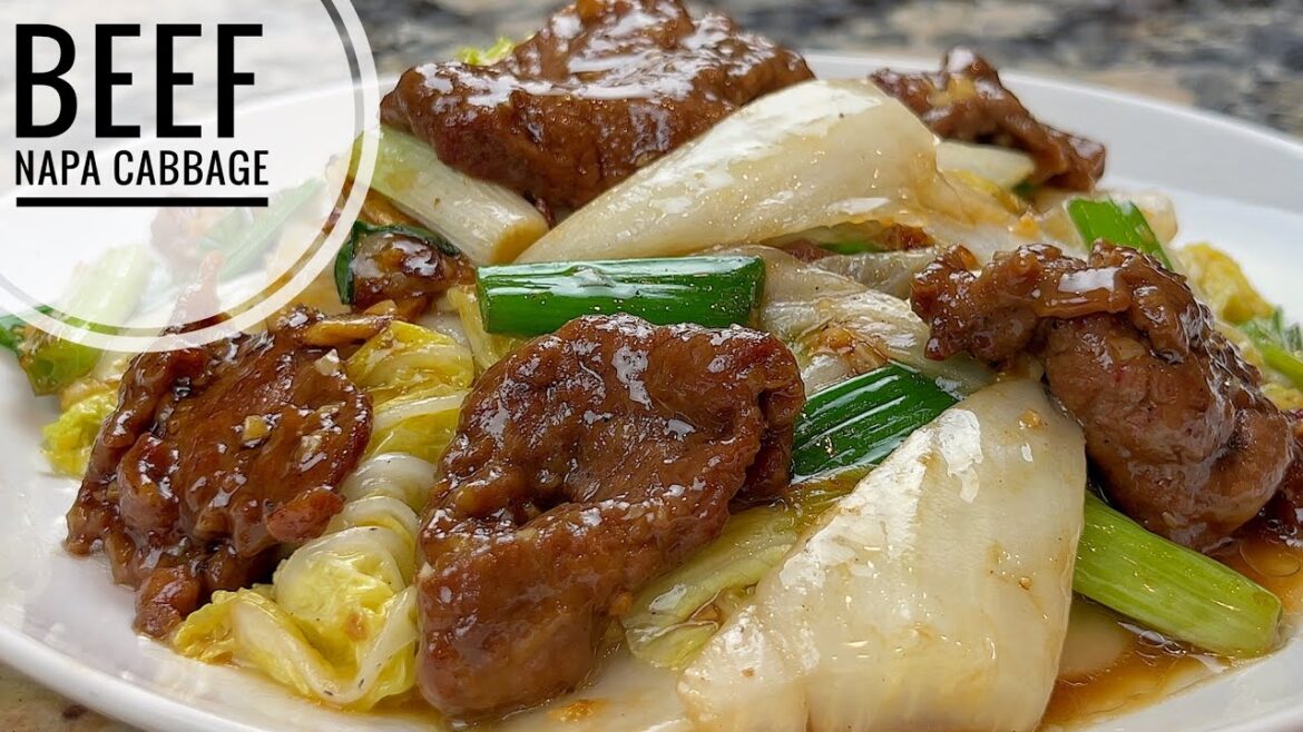 Beef And Napa Cabbage Stir Fry | Tender And Juicy Beef Stir Fry With Vegetables