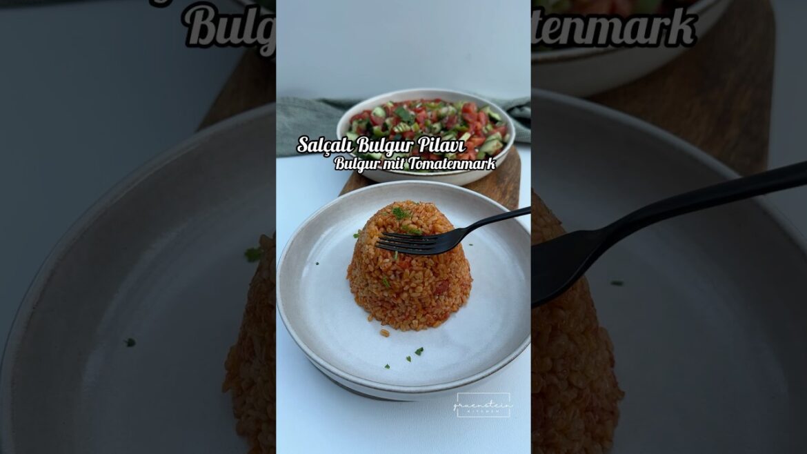 Bulgur mit Tomatenmark / Salçalı Bulgurpilavı #beilage #bulgur #reis #türkischerezepte #kochen