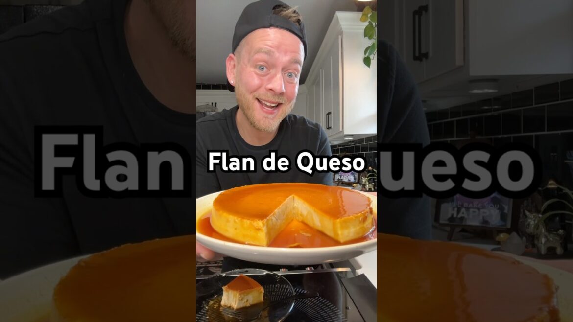 Flan de Queso is next level #Flan #flandequeso #baker #dessert like regular flan but cheesier #tryit
