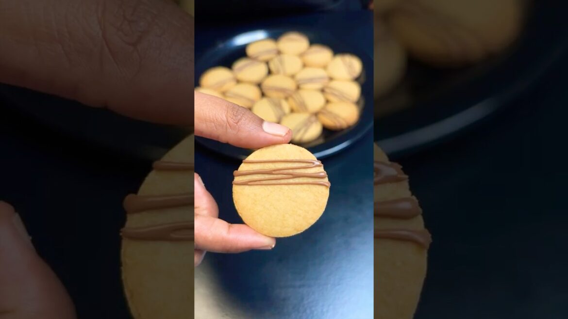 Crispy French Sable Cookies | Easy 5-Ingredient Melt-In-Mouth Recipe #shorts #asmr #food