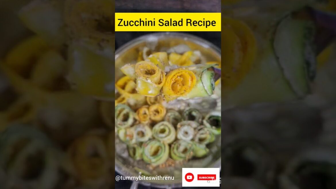 Zucchini Salad recipe| Easy zucchini salad|weight loss recipe|Italian recipe #zucchini #shorts