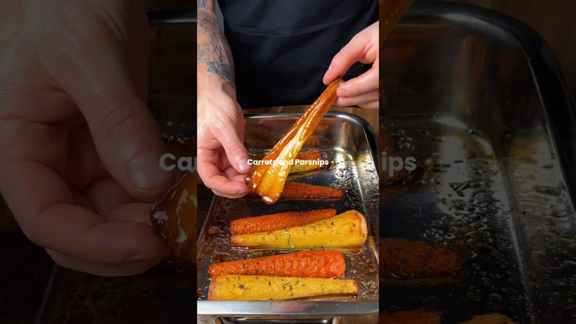 Honey Roasted Carrots and Parsnip