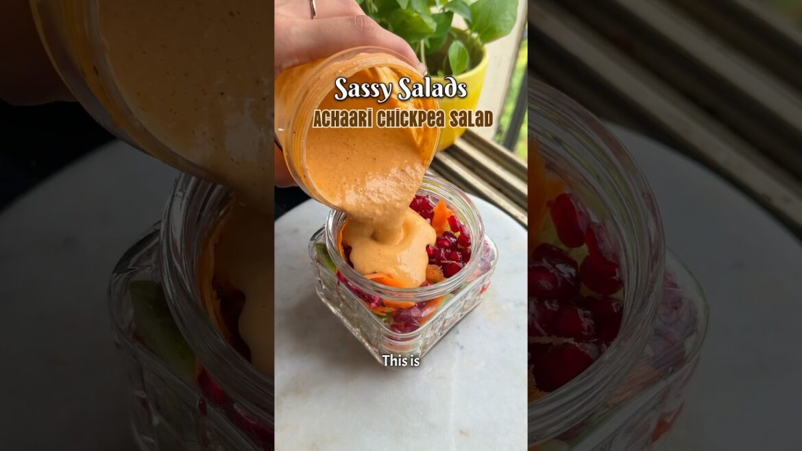 Ep 1: Sassy Salads | Chickpea Achaari Salad | High-Protein Vegetarian Salad | Balanced Meal