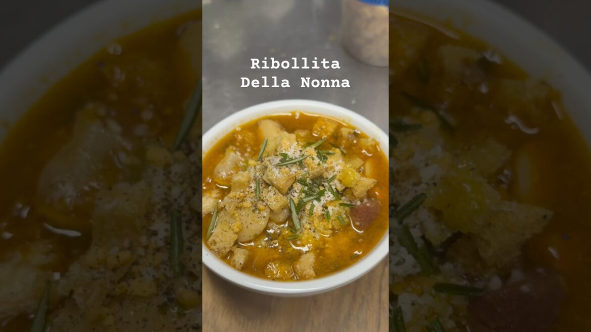 Hearty Tuscan soup: Ribollita #chef #food #soup #art #comfortfood #italian #tuscany