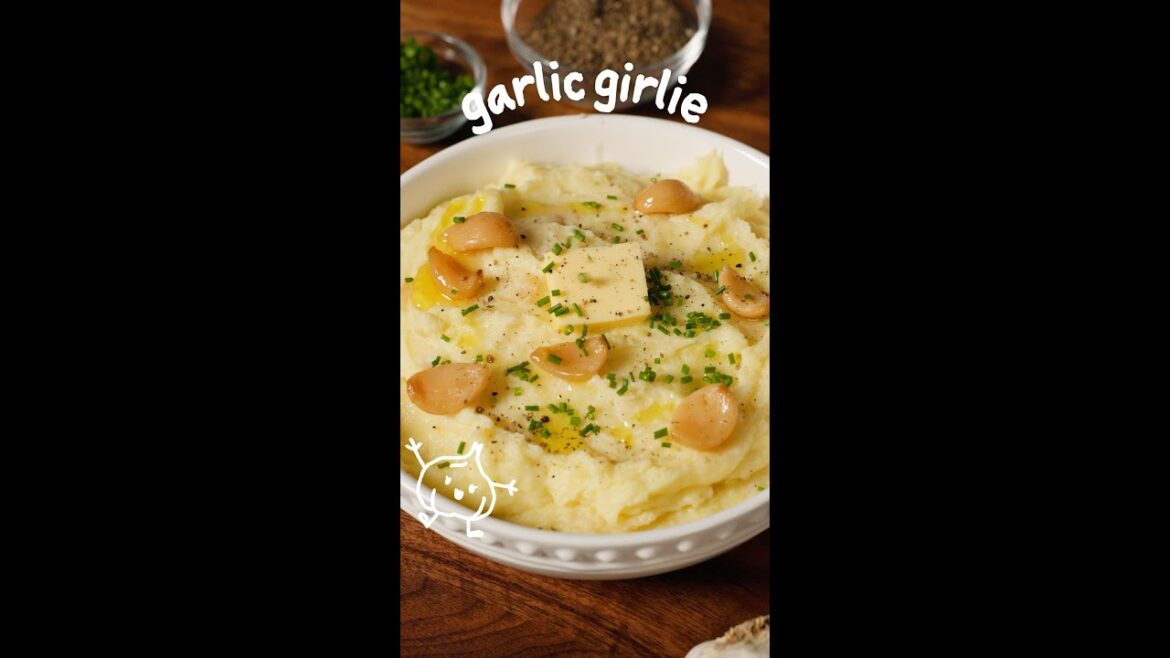 50 Garlic Clove Cheesy Mashed Potatoes