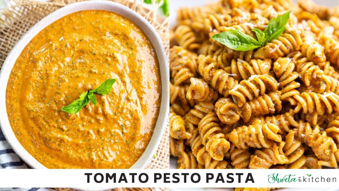Tomato Pesto Recipe | Roasted Tomato Pesto Pasta