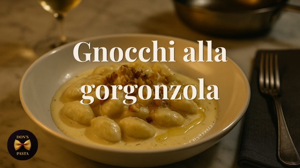 Gnocchi al Gorgonzola | Creamy Gorgonzola Sauce with Walnuts & Honey