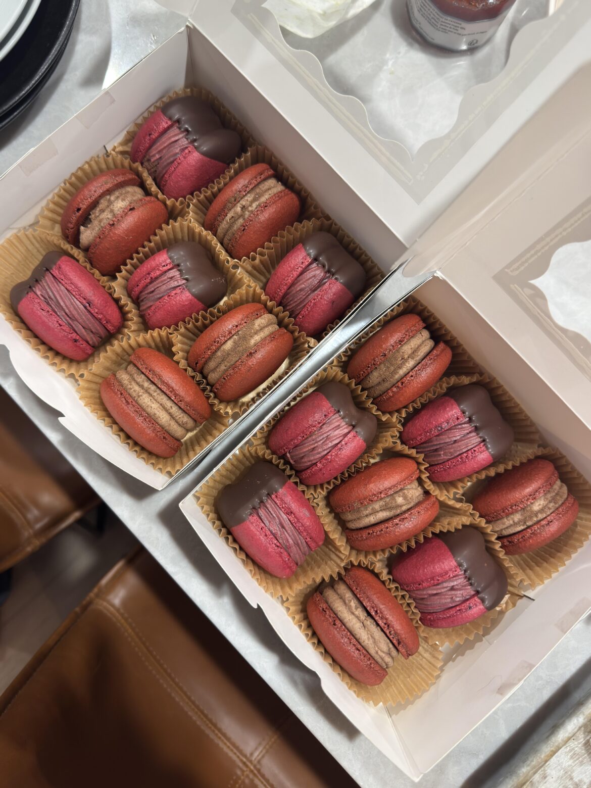 Made some thanksgiving/fall inspired macarons for Girlsgiving!