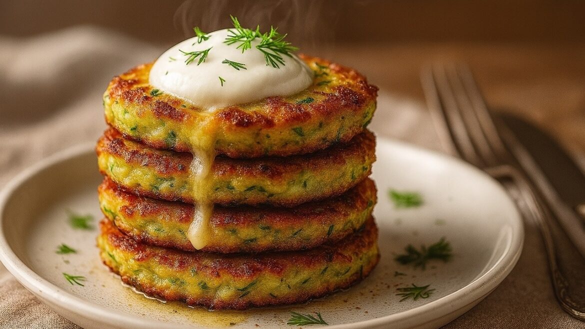 Grandma’s Secret Zucchini Fritters – Extra Crispy & Cheesy!