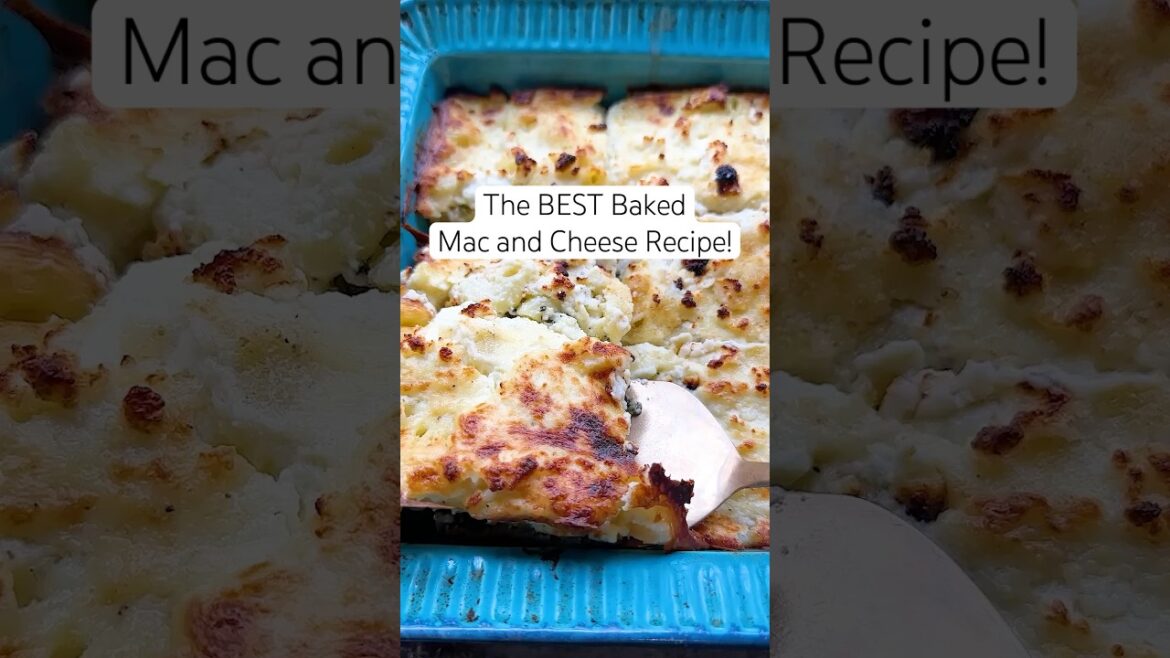 Baked Mac and Cheese, the ultimate comfort food! (Mac and Cheese Recipe) #macandcheese #shorts