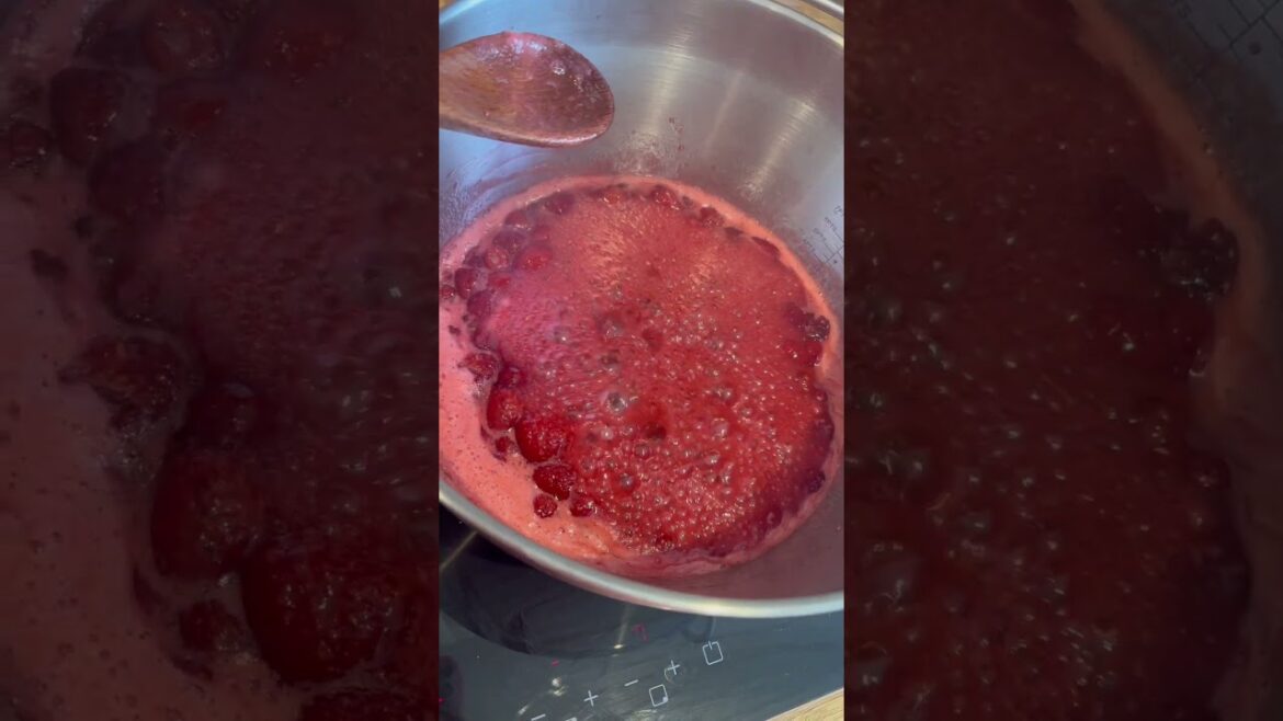 Homemade Jam #jammaking #homemadejam #raspberryjam #homecooking