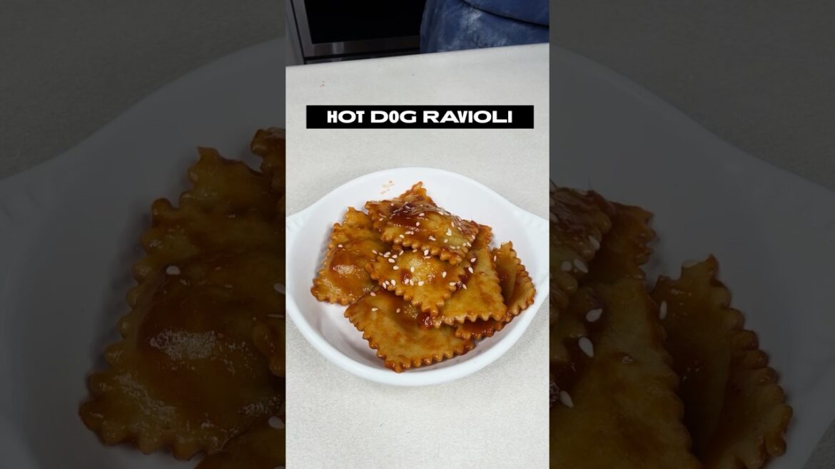 Hot Diggity Dog Ravioli #recipe #pasta #cooking #italianfood #fusionfood