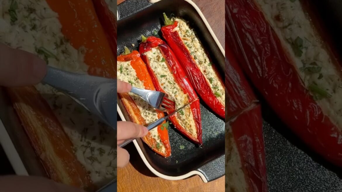 Greek Style Stuffed Peppers with Feta