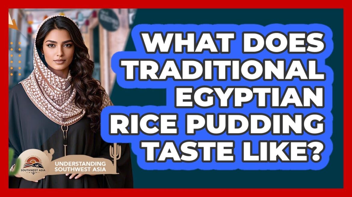 What Does Traditional Egyptian Rice Pudding Taste Like?