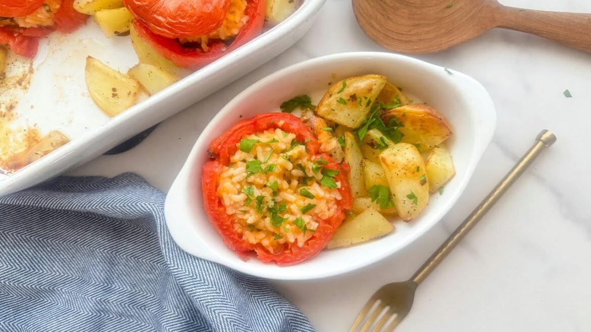 Pomodori Con Riso (Roman Baked Stuffed Tomatoes) Recipe Pomodori Con Riso (Roman Baked Stuffed Tomatoes) Recipe
