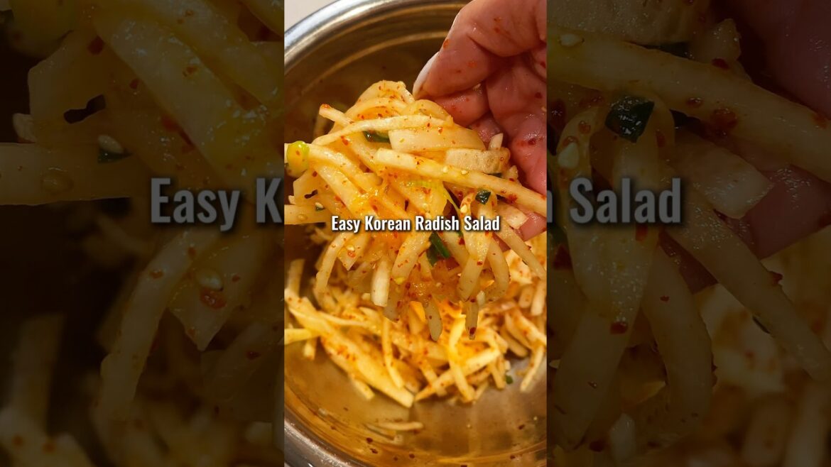 Easy Korean Radish Salad #radish #koreanrecipe #koreanfood