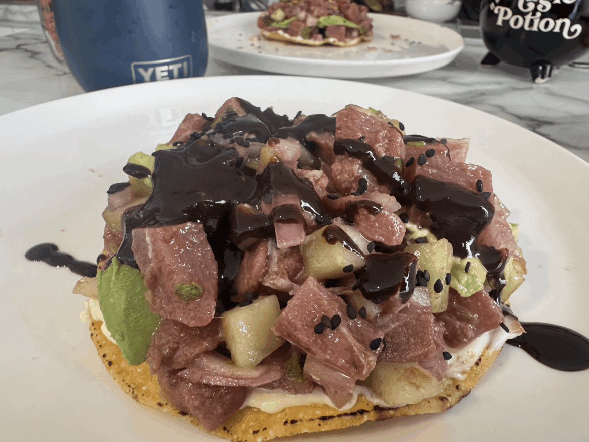 Tostadita de atún