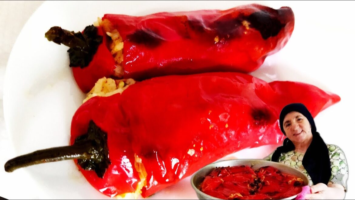 Dünyanın En Lezzetli Türk Dolması Tarifi! Fırında Kapya Biber Dolması