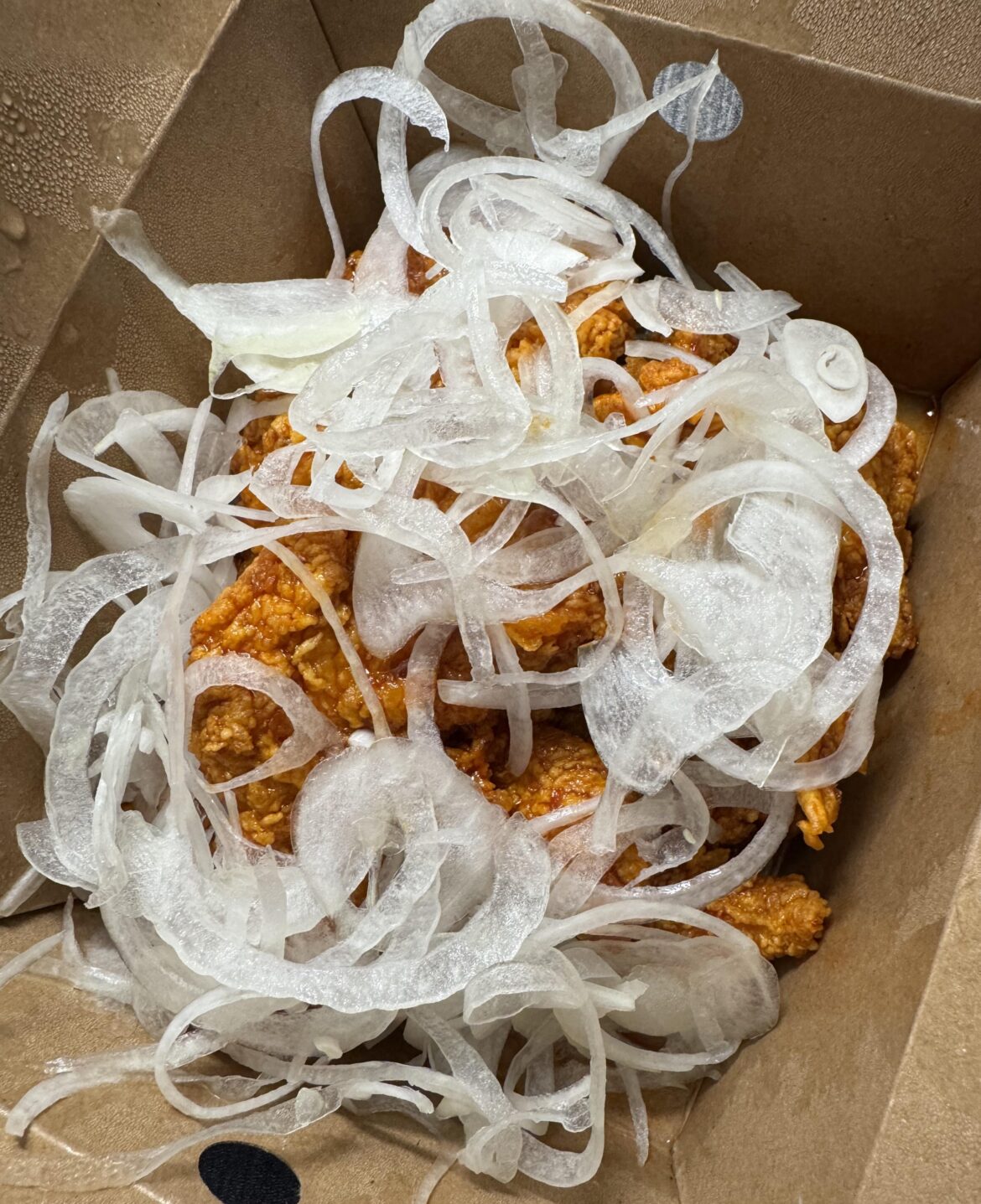 Korean fried snow onion chicken