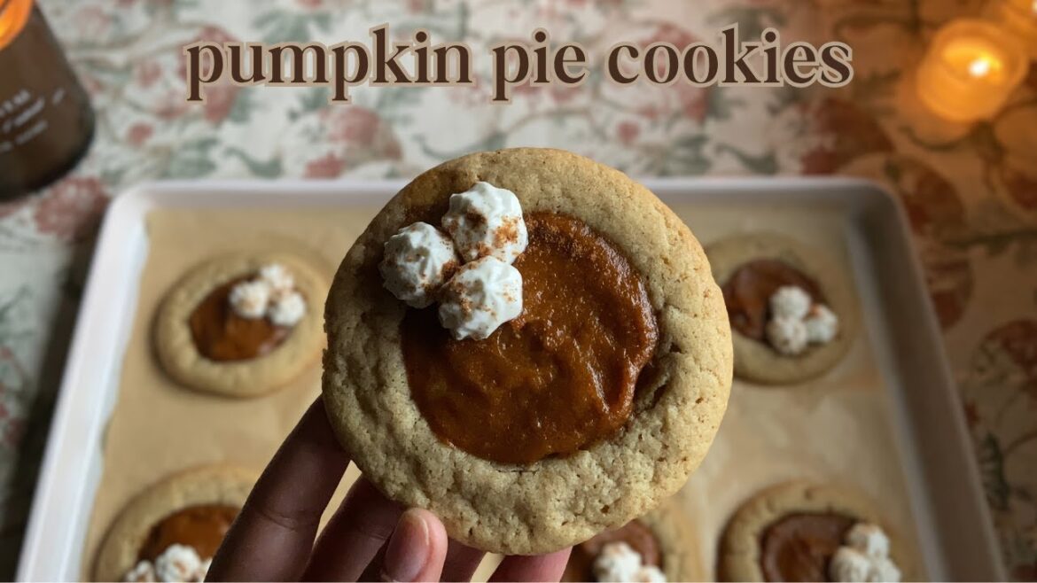Soft Pumpkin Pie Cookies ♡ Bake With Me