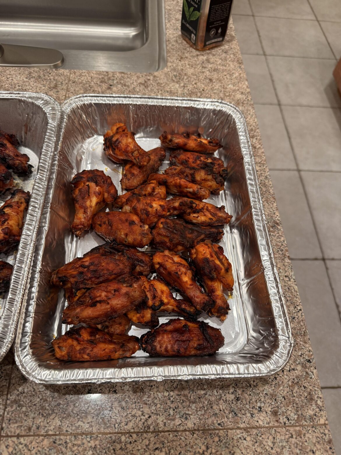 Traeger at 350° with franks red hot buffalo