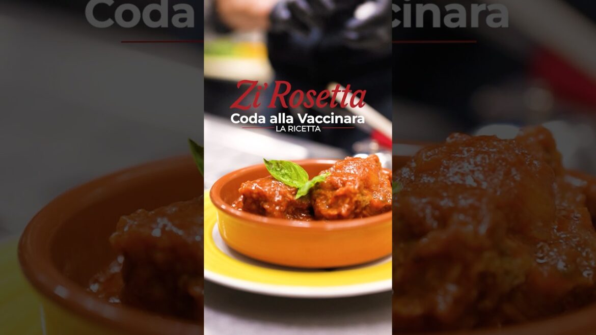 Ricetta Romana Coda alla vaccinara