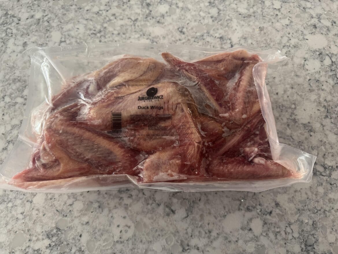 Got a crap ton of duck wings