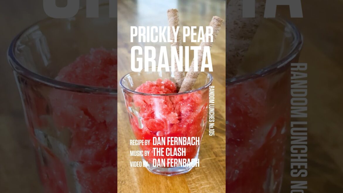 Prickly Pear Granita #foodiefinds #recipe #lunchideas #granita #italianfood #italiandesserts